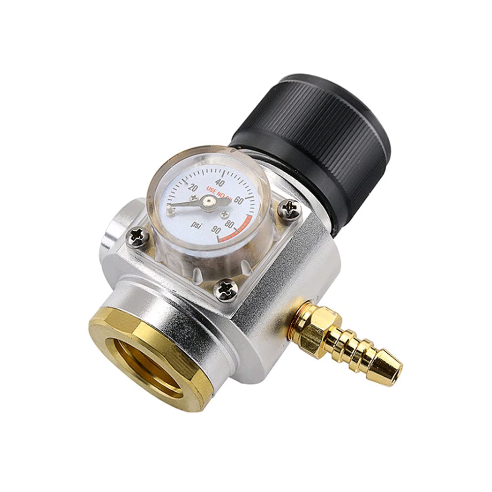 Namvo CO2 Keg Charger Stainless Steel Mini Gas Regulator Soda Keg Co2 Regulator for Soda Maker Sparkling Water Beer Soda Bottle