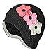 Beemo Latex Swim Cap - Women Stylish Swimming Cap Great for Ladies, Perfect to Keep Hair Dry - Suitable for Long Hair - Many Colors and Sophisticated Styles Available, Also Offered with Chin Strap