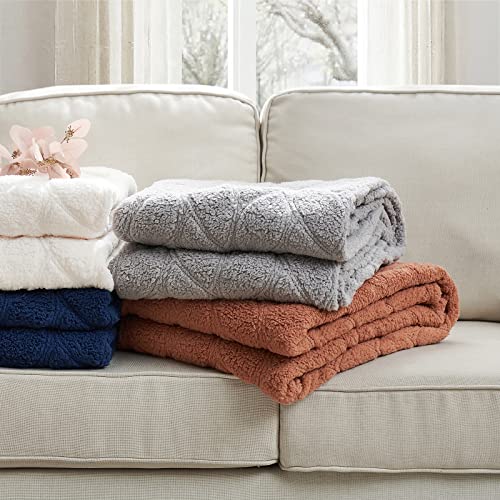 Cozy Bliss Sherpa Throw Blanket 60