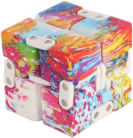 NBDN Infinity Cube Pressure Reduction Toy - Infinity Turn Spin Cube Edc F- Killing Time Toys Infinite Cube For ADD, ADHD, Anxiety, and Autism Adult and Childre