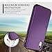 SAMONPOW Case for iPhone XR Hybrid iPhone XR Wallet Case Card Slot Holder Heavy Duty Protection Anti Scratch Dual Layer Hard PC Soft Rubber Bumper Cover for iPhone XR 6.1 inch Purple