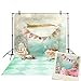 Funnytree 3x5ft Cake Smash 1st Birthday Photography Backdrop Ice-Cream Dessert Candy Table Party Banner Board Child Newborn Baby Shower Background Photo Studio Prop Photobooth Photoshoot