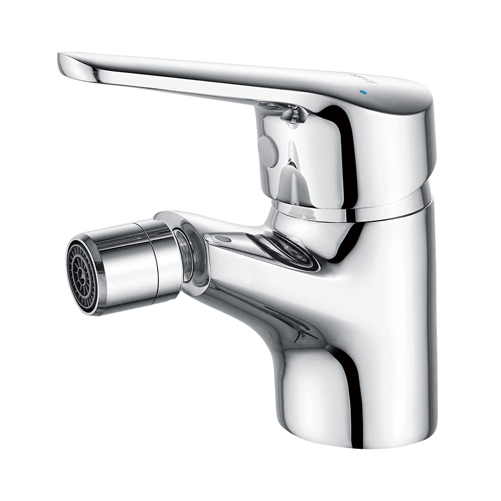Ibergrif Single Lever Bidet Mixer, Portable Bidet Tap Sprayer, Water-Saving Bidet Attachment for Toilet UK, Chrome, G15050