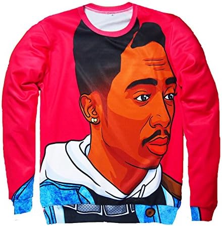 Hiphop Star Men Sweatshirt 3d Tupac Thug Life Pullover Hoodies Sweater