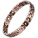 Rainso Mens Copper Magnetic Therapy Bracelets for Arthritis Wristband Adjustable