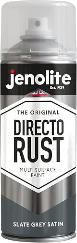 Jenolite Directorust Satin Slate Grey 400ml Direct To Rust Spray Paint