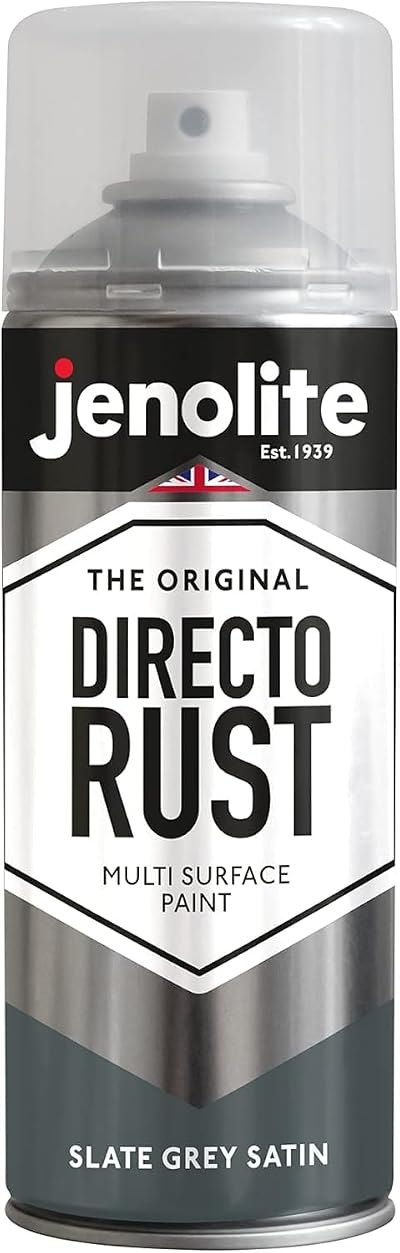 Jenolite Directorust Satin Slate Grey 400ml Direct To Rust Spray Paint