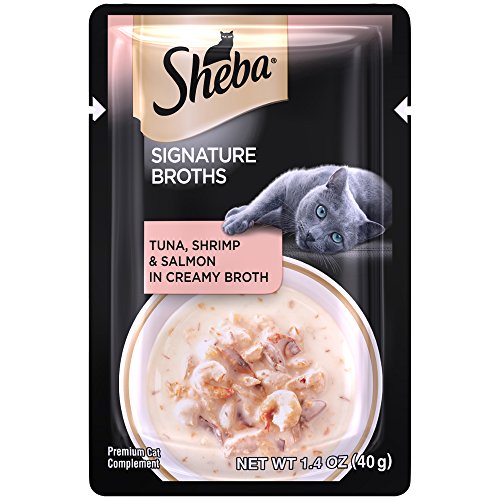 SHEBA Signature Broths Tuna, Shrimp and Salmon in Creamy Broth Wet Cat Food (24 Count) - Thumbnail 6