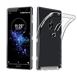 Sony Xperia XZ2 Premium Case, AVIDET Shock-Absorption Flexible Soft Gel TPU Silicone Case Cover for Sony Xperia XZ2 Premium (Transparent)