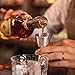 Hiware Double Cocktail Bar Jigger, 18/8 Stainless Steel Bell Measuring Jigger - 1 oz x 2 oz