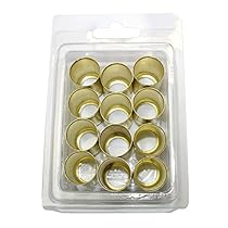 Interstate Pneumatics F7329-12 0.687 Inch Inner diameter x 1.0 Inch brass hose Ferrules 12 per pack