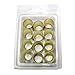 Interstate Pneumatics F7326-12 0.593 Inch Inner diameter x 1.0 Inch brass hose Ferrules for 3/8 inch hose 500 psi 12 per pack