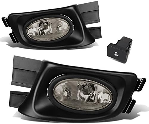 DNA MOTORING FL-ZTL-116-SM Front Bumper Fog Light Driver & Passenger Side Enhance visibility [Compatible with 03-05 Honda Accord 4Dr Sedan]