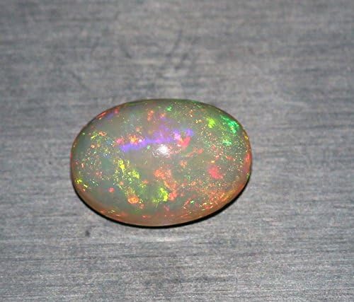 4.00 ct Natural Ethiopian Opal Cabochon 13.5x9.5x7 mm Oval Multi Fire Gemstone