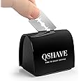 QSHAVE Blade Disposal Case Safe Storage Bank for Used Safety Razor Blades