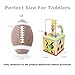 TOP BRIGHT Toys for 1 Year Old Boy and Girl Birthday Gifts, Activity Cube Wooden Educational Toys for One Year Old Bead Maze Shape Sorter