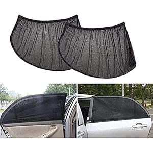 Universal Car Sun Shade For Window UV, Car Anti-Mosquito Curtain, Breathable Mesh Sun Shield Protect Baby Pet from Sun…