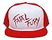 Fatal Fury Embroidered Flat Bill Unisex-Adult Trucker Hat -One-Size Red/White
