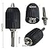 Drill Chuck, DRILLPRO 2-13mm Keyless Impact Drill Chuck Hand Tool With Lock And SDS Adaptor