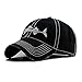 AKIZON Kid's Baseball Cap Fish Bones Embroidered Fishing Hat Unstructured Adjustable