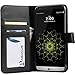 LG G5 Case by Abacus24-7, Wallet with Flip Cover and Stand for LG G5 Phone, Black