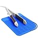 Beautyflier Heat-resistant Silicone Mat for Curling Hair Drier Hair Straightener Flat Iron Travel Heat Proof Mat for Hot Hair Care Tool Blue