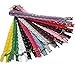 Chenkou Craft 24PCS Mix Bulk Full Length 24cm 9 inch DIY Nylon Coil Flower Zipper Lace Zippers for DIY Sewing Tailor Dress Craft Bed Bag (Multi-Color)