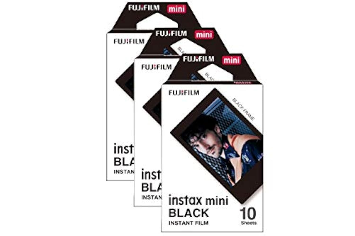 Fujifilm Instax Mini Black Frame Photo Film 30 Pack