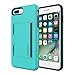 Incipio Stowaway iPhone 8 Plus & iPhone 7 Plus Case with Credit Card Slot Holder and Integrated Stand for iPhone 8 Plus & iPhone 7 Plus - Turquoise/Charcoal