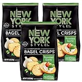 NY Style Bagel Crisps, Garlic, 7.2 oz (Pack of 3)