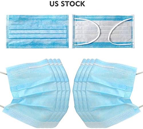 Disposable masks,Medical Face 3-Layer Mask with Elastic Earloop for Virus, Bacteria, Germ, Dust, Pollen, Particle Protection(Pack of 20pcs)