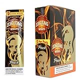 ZIG ZAG CIGAR WRAPS 2 PER PACK PEACH FLAVOR PACK OF 25