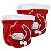 Christmas Gift Bags, Santa Gift Bags, Set of 2 Santa Bags, Fabric Gift Bags, Large Gift Bags, Reusable Christmas Bags, Christmas Gift Bag Set, Red Gift Bags,2 Count(Pack of 1)