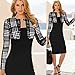 Babyonline Office OL Wear to Work Long Sleeve Bodycon Casual Party Pencil Dress