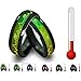 fashionlife2018 Titanium Steel Mood Rings for Lovers Emotional Change Color Temperature Feeling Heartbeat ECG Rings