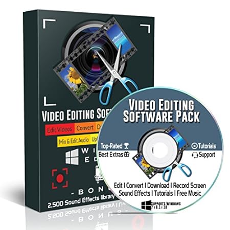 Video Editing Software 2018 Pro Pack for Windows PC: Best Digital Editor, Converter, Screen Recorder, YouTube Downloader, Audio Mixer | Professional but Easy for Beginners