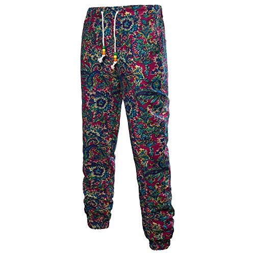 TnaIolral Men Trouser Harem Sweatpants Slacks Casual Jogger Sportwear Baggy Comfy Pants