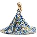 Blue Floral Silk Ball Gown for Barbie Doll