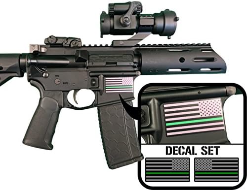 Boulevard Brothers AR-15 Thin green line Flag Matte Finish Decal Support Sticker honor Park Rangers, Border Patrol Military