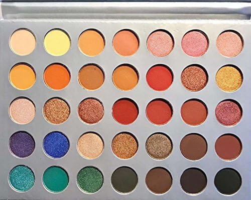 35 Colors FLOSSY SUNFLOWER Eyeshadow Palette Makeup Set Maquiagem Cosmetics Beauty Earth Shimmer Color Eyeshadow Palette Style 1