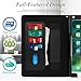 FYY [Leather Case] with [Apple Pencil Holder] for Apple iPad 9.7 2018/2017/iPad Air 2/iPad Air, Flip Folio Stand Case Protective Cover with [Auto Sleep Wake], Multiple Stand Angles, Card Slots Black
