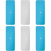 Gosknor 6pcs Metal Adhesive Strips for Magnetic Under Cabinet Lights | Metal Plate for Magnets Under Cabinet Lights Magnet Sticky for Magnetic LED Lights &amp; Under Counter Lights (Not Magnets)