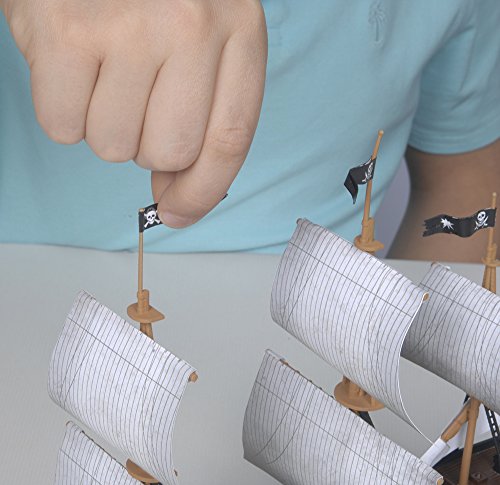 Revell 85197110018 Black Diamond Piratenschiff, Steckbausatz detailgetreuer Modellbausatz, Schiffsbausatz 1:350 – Bild 8