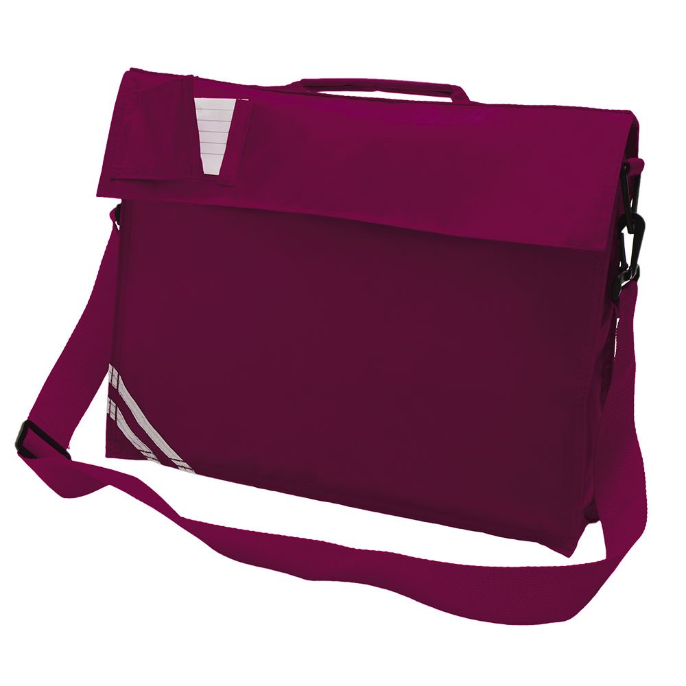 Ayra: Premium School Book Bag With Strap - 8 Colours (Maroon)