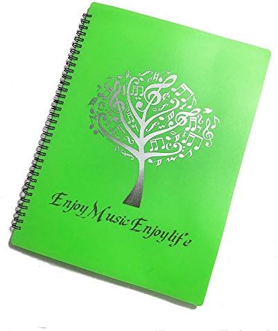 Minimal Life Musical Sheet Folder Protect Eyes Modify Music Folder A4 Size Folder 40 Pockets (Green)