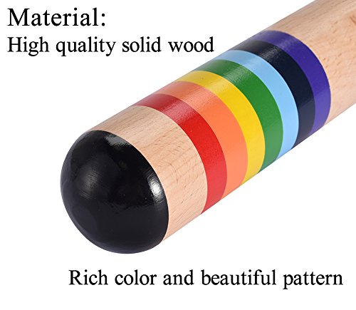 image for Senma Electronics Colorful Wooden Rainstick Musical Instrument Toy Int