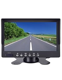 Heavy Duty Vehicle Truck Bus Backup Camera System,Waterproof Night Vision Rear View Camera with 7 inch Monitor+66ft 4 PIN Camera Cable for Bus Truck Van Trailer RV Campers Motor Home(12V 24V)