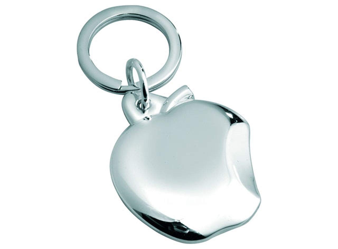 Ten Apple keychain in silver plated metal cod.EL363 cm 7,5x3,9x2h by Varotto & Co.