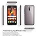 Ringke Fusion Compatible with Huawei Mate 9 Pro Tough PC Back TPU Bumper Drop Protection (Attached Dust Cap) Raised Bezels Protective Cover Huawei Mate 9 Pro Case - Smoke Black