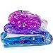 JP-DPP9 Non-Toxic Clear Slime，Beautiful Color Mixing Cloud Slime Kids Squeeze Relieve Stress Toy Squishies Slow Rising Decompression Toys (Multicolor)